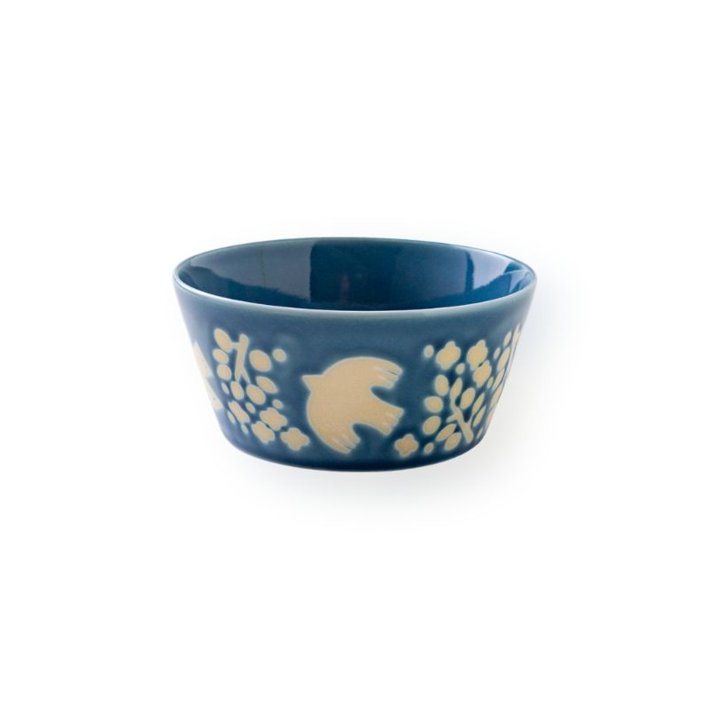 PLANTAREE / 13cm 日本陶瓷餐碗附蓋 / 飛鳥藍 - Chop & Chew