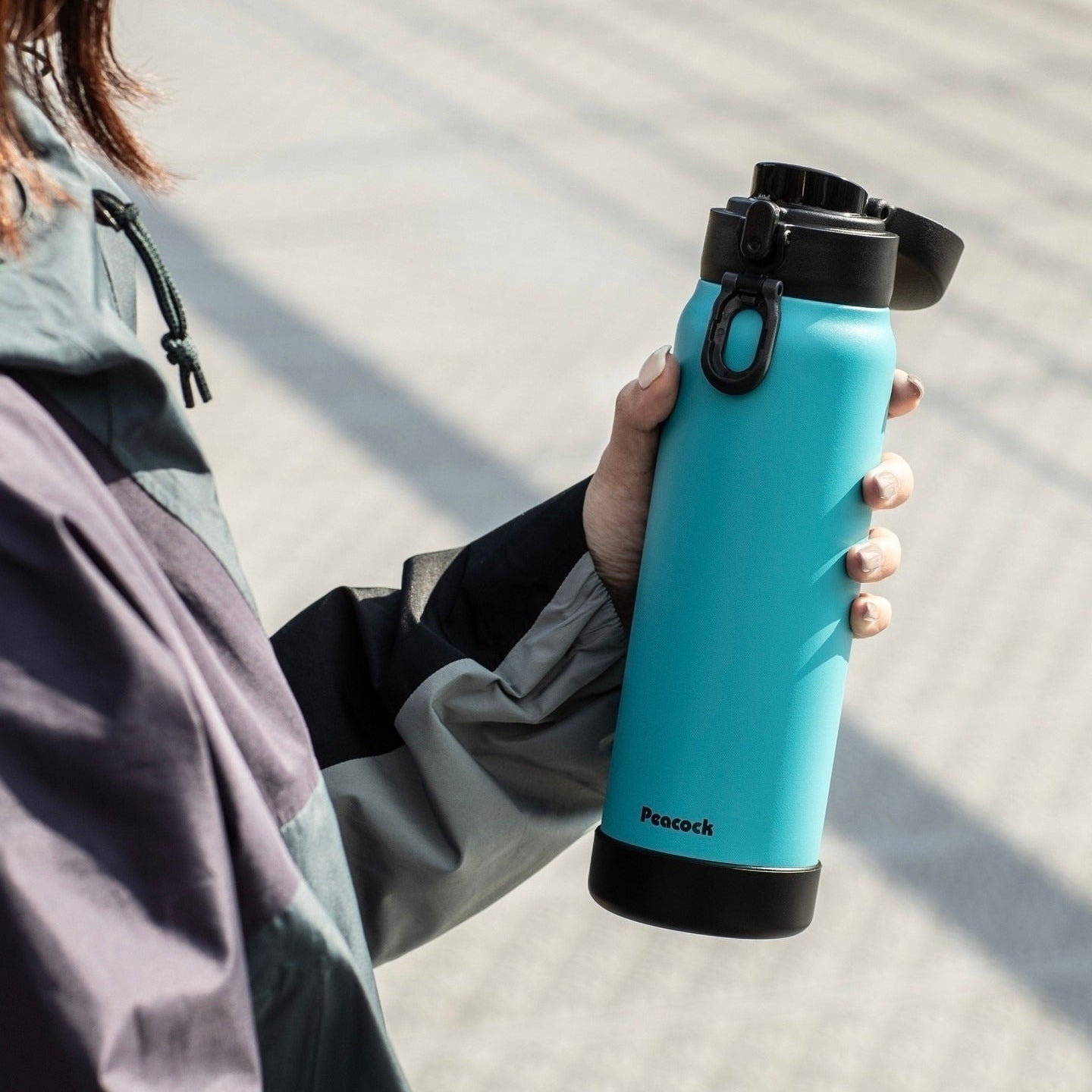 Peacock日本孔雀 AKE-R61 600ml 運動保溫杯，SUS316不銹鋼，保冷耐用，矽膠底，跑步瑜伽用 1
