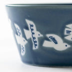 PLANTAREE / 13cm 日本陶瓷餐碗 附蓋 / 翠鳥 - Chop & Chew