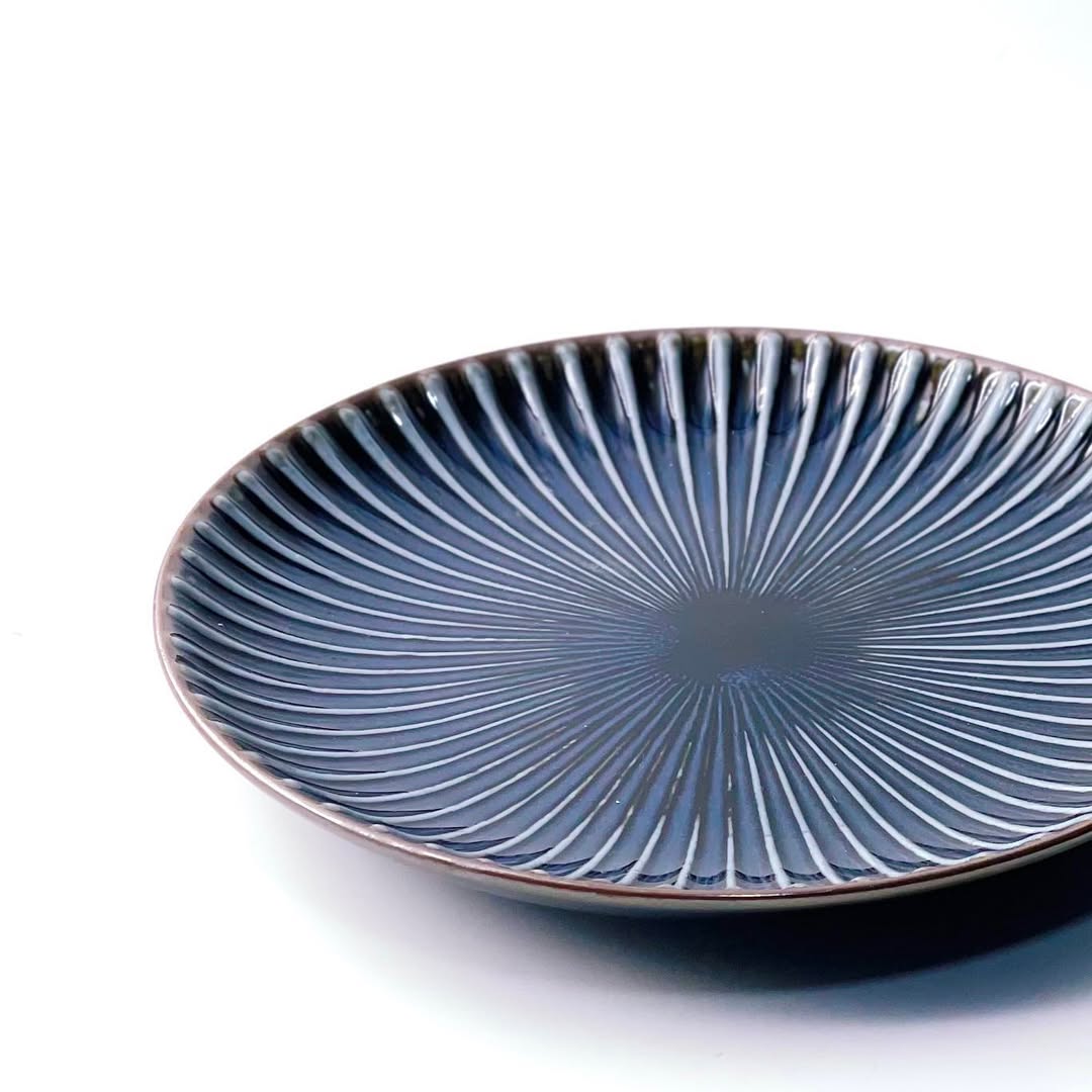 窯変SENDAN 22.5cm 深藍餐碟 日本美濃燒